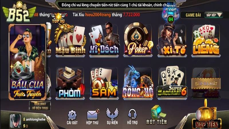 Hướng dẫn tham gia liêng game bài tại B52 Club